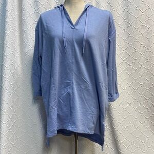 SG Sport size medium oversized‎ Relaxed Fit Blue Women's Hoodie 3/4 sleeves soft